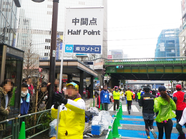ハーフ地点